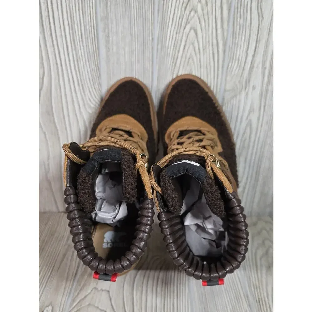 Sorel Brex Heel Cozy Lace Up Boots Womens Size 10